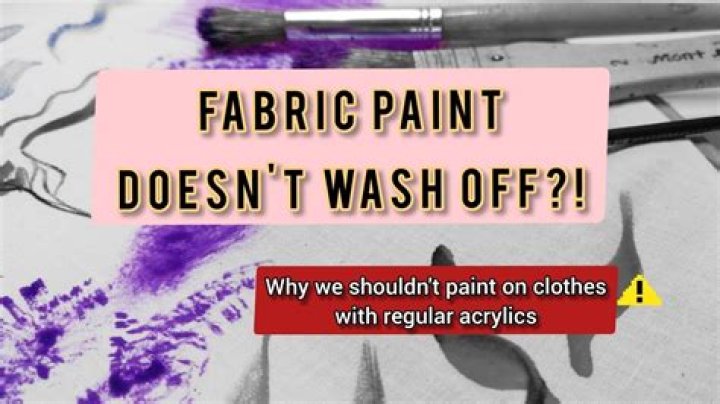 Does fabric paint wash off?