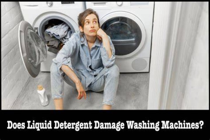 Does liquid detergent damage washing machines?