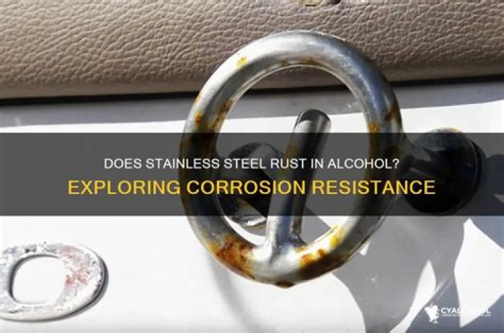 Does rubbing alcohol hurt stainless steel?