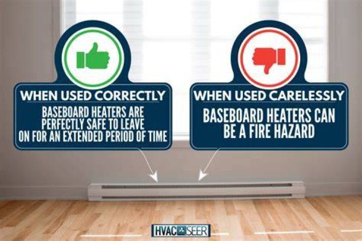 Is it safe to leave baseboard heaters on overnight?