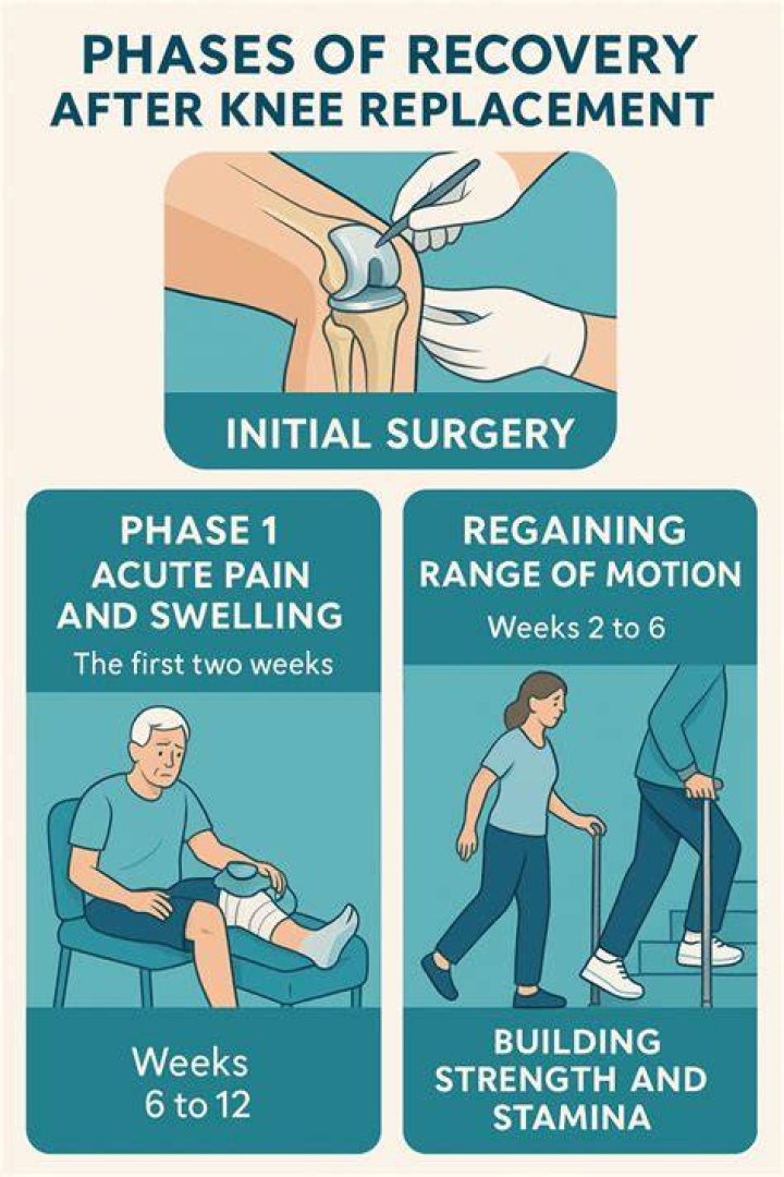 Should I still have pain 8 weeks after knee replacement?
