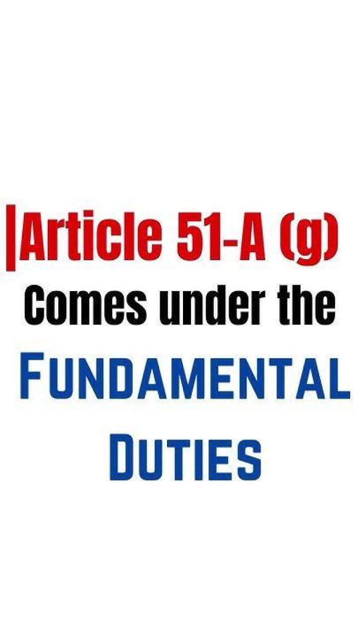 What is written in Article 51 A G )?