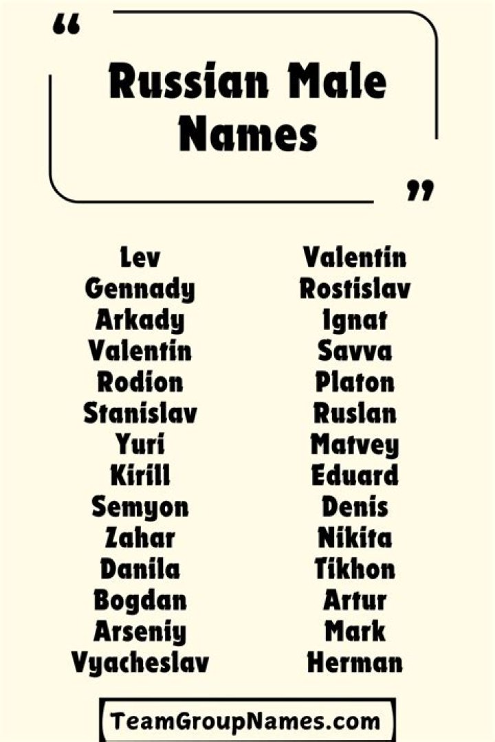 Why are Russian names so difficult?